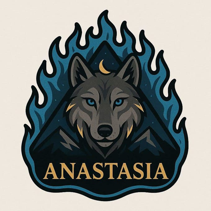 make awesome wolf head logo design