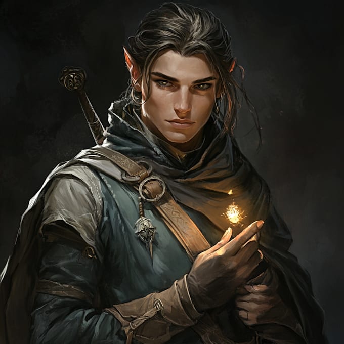 Dnd Characters Doing Math Do a dnd character art and dnd character illustration by Marthailey4 ...