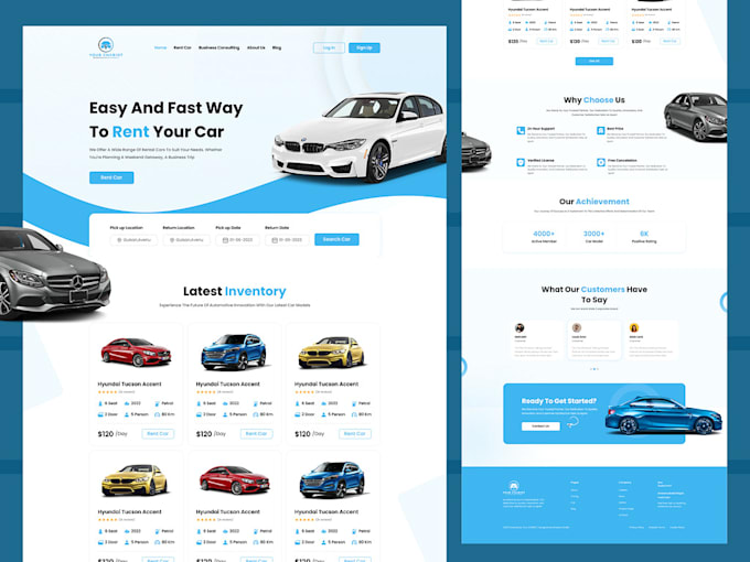 Build car rental website, trailer rental, truck site, motor selling and ...