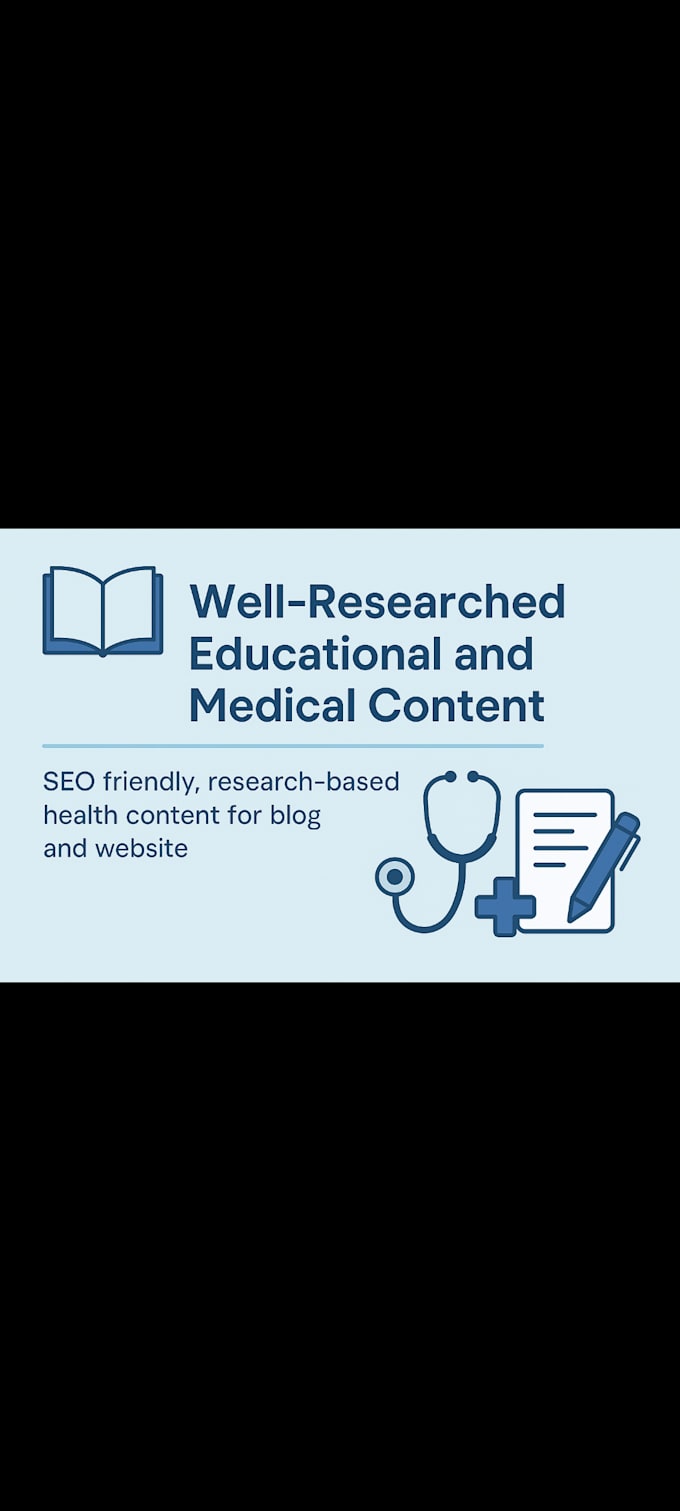 write SEO health blogs and medical articles