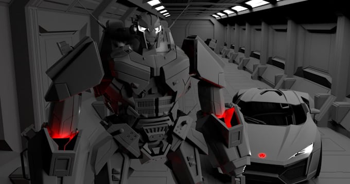 detailed hard surface 3d model, props, asset