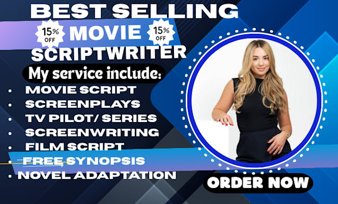 be your professional scriptwriter for movie scripts, screenplays, TV series