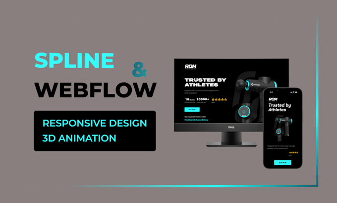 Design responsive webflow websites and animations in spline by ...