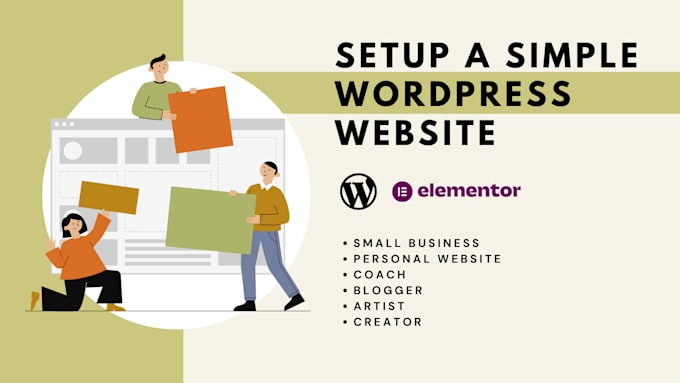 setup a basic wordpress website for you