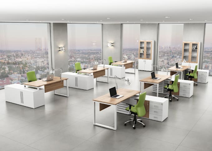 Model 3d architectural interior commercial official design,hallway ...