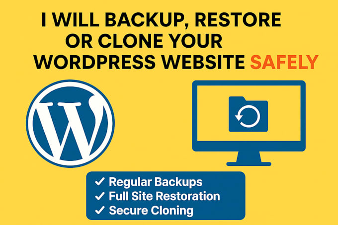 backup, restore or clone your wordpress website safely