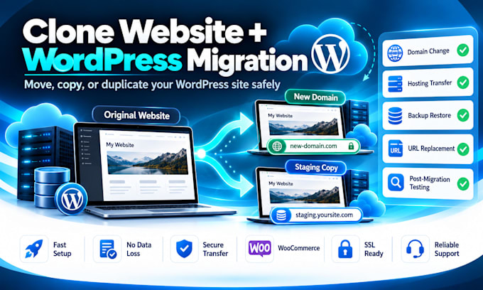 clone website,website migration,wordpress migration