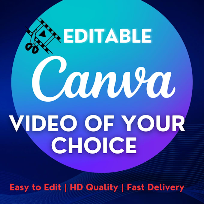 create editable canva video of your choice