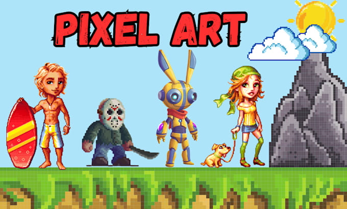Create Custom Pixel Art Game Sprites Animated Video