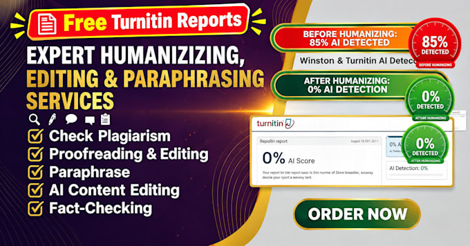 edit, humanize ai content, fact check and proofread documents, essays and books