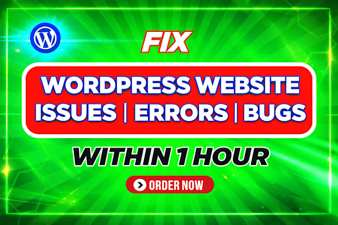 fix wordpress issues, wordpress errors, wordpress bugs and fix wordpress website