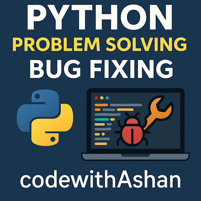 Solve your python problems and fix your code by Codewithashan | Fiverr