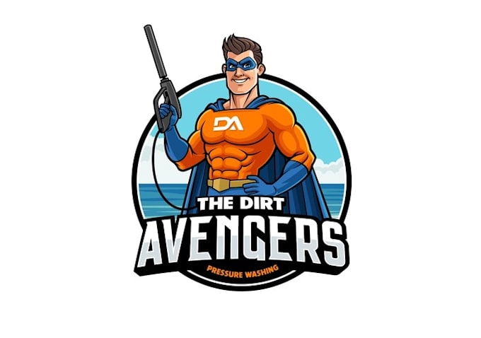 design pressure washing company logo