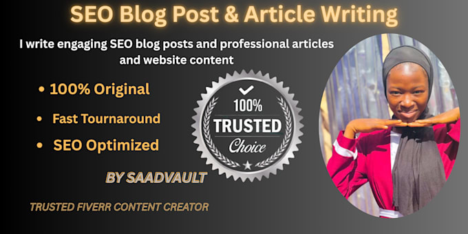 write engaging SEO blog posts and professional articles and website content