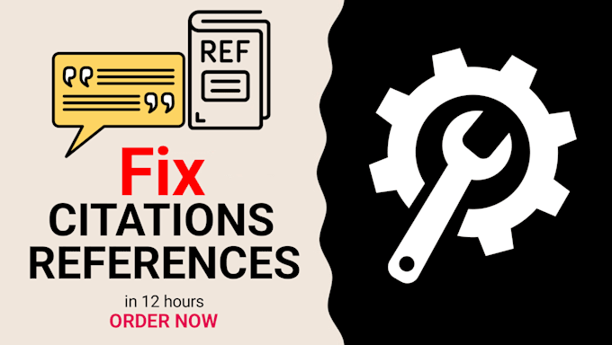 fix your citations or references formatting