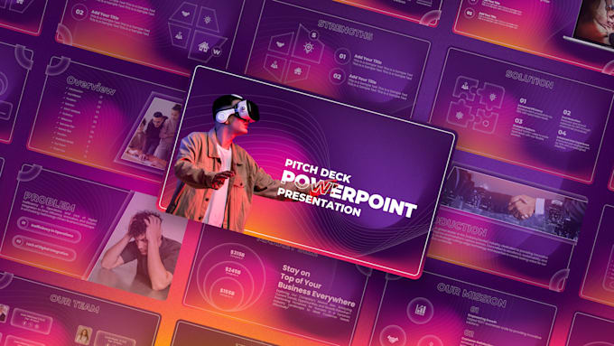 create a business pitch deck