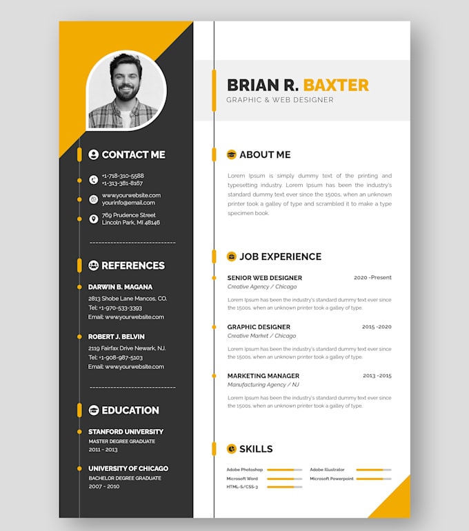 Custom Cv Pattern Design creative cv for you by Salmankhan00078 | Fiverr