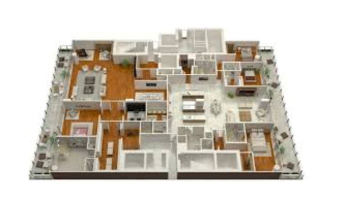 Create 3d floor plan render by Olamide_archi | Fiverr