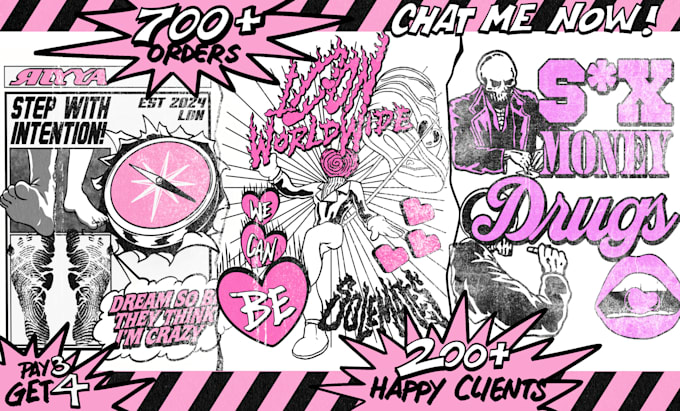 create custom streetwear design and clothing graphic design