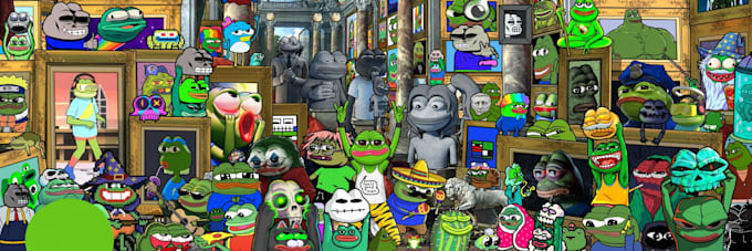 draw custom crypto coin meme art illustration, meme video, meme website