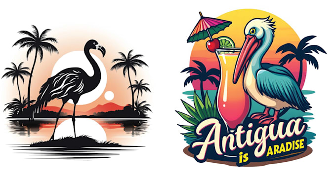 make amazing t shirt summer ostrich logo
