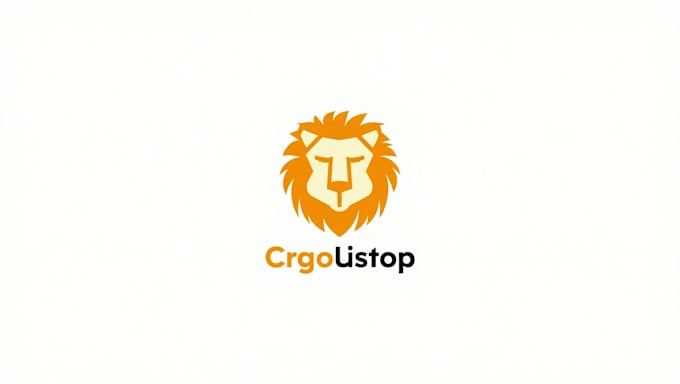 do abstract lion face line mascot logo design