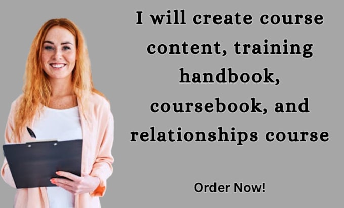 create course content, training handbook, coursebook, and relationships course