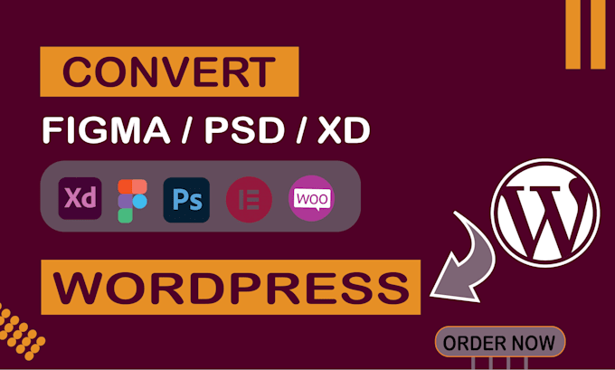 convert sketch, PSD, xd, figma to wordpress through elementor pro