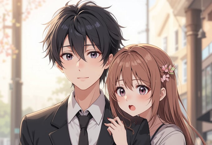 draw a anime character ar or anime couple character
