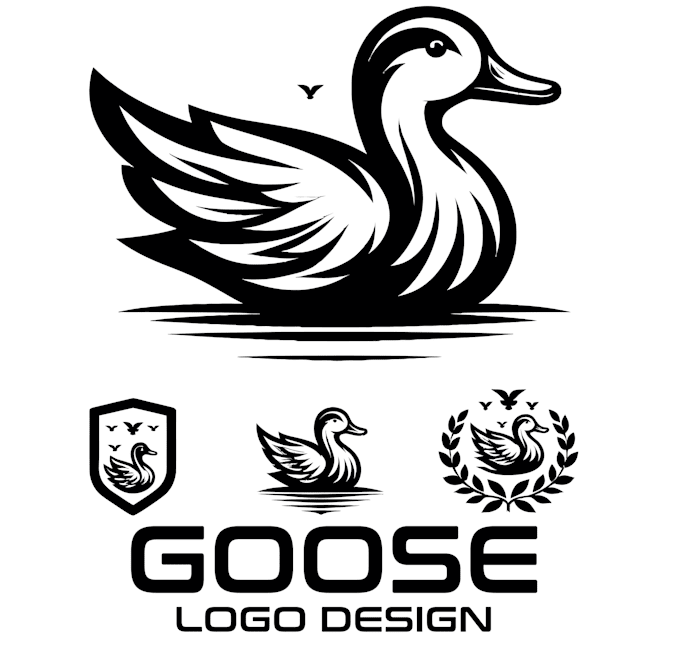 design a unique duck logo for your company