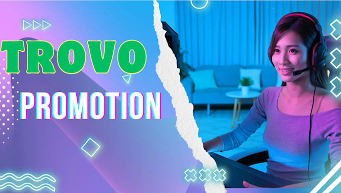 organically design trovo logo, banner for your trovo channel video promotion