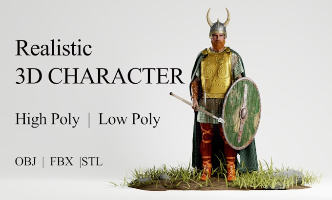 create a game ready 3d character for unreal or unity
