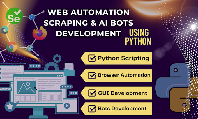build python web scraping, automation tools and chatbots