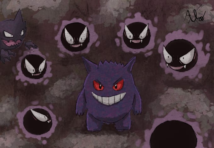 pokemon themed drawings and others