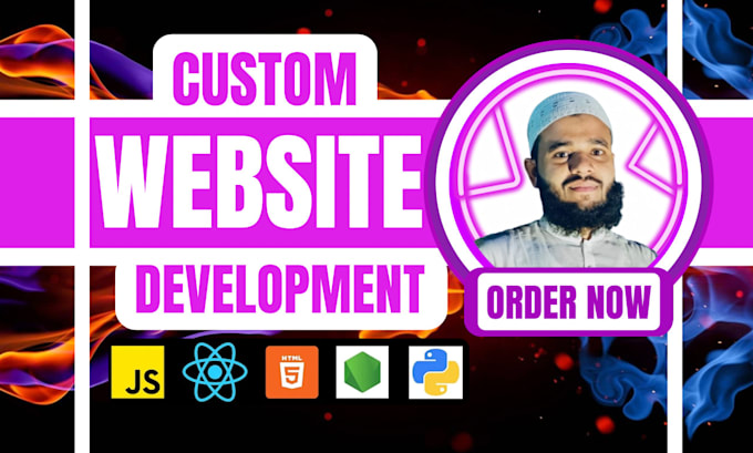 do custom website by react js node js as full stack developer frontend developer