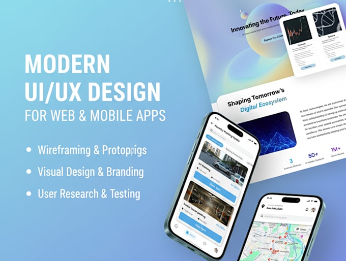 design a user friendly UI UX for your app or website