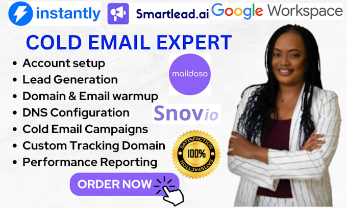 Setup instantly ai smartlead ai maildoso snov io for cold email ...