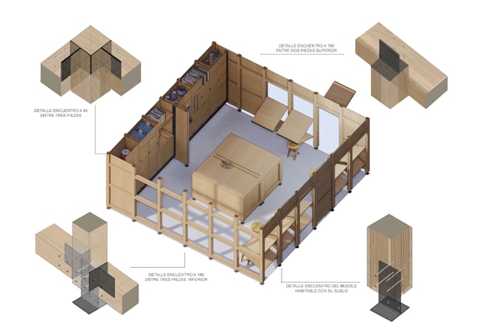 create architectural sections with detailing