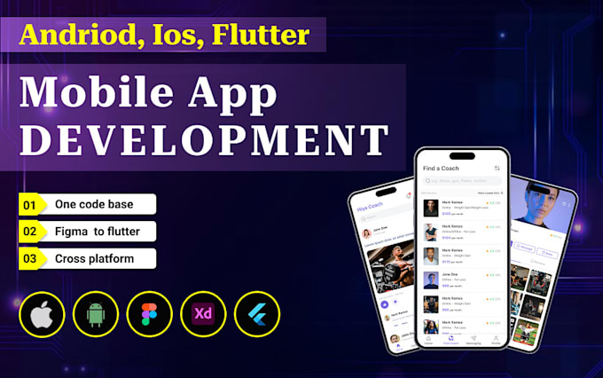 develop flutter app convert figma to flutter android and ios app developer