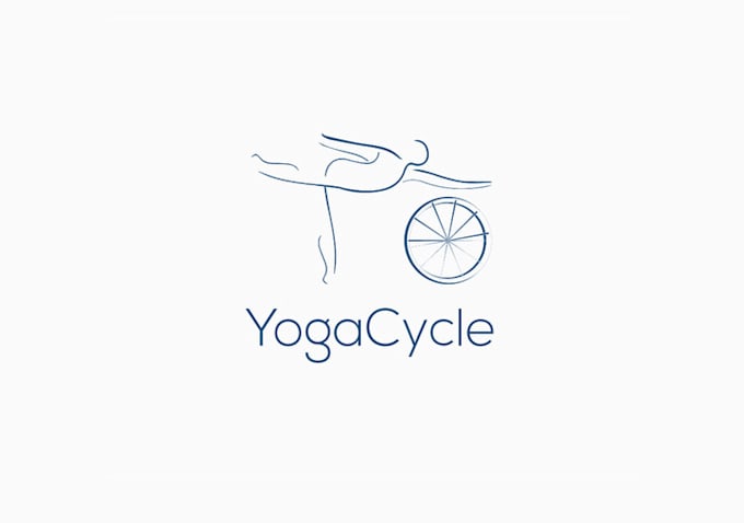 create spin yoga studio logo