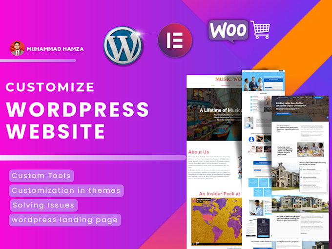 do wordpress customization, design, redesign wordpress website