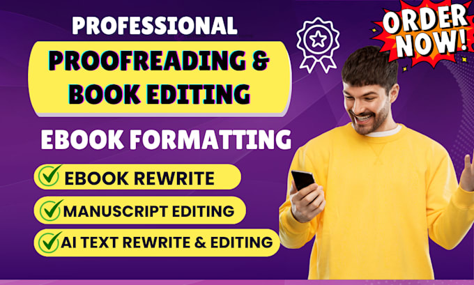 do book proofreading, book editing and formatting