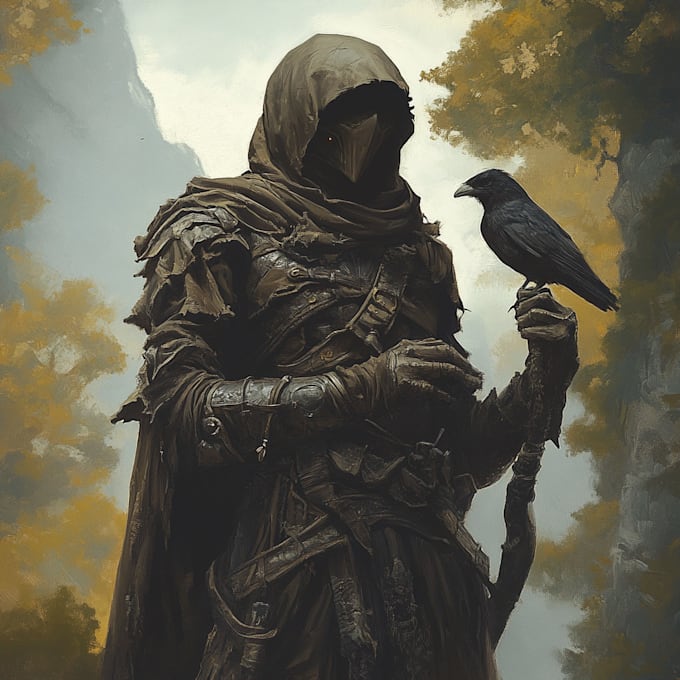 Hacer diseño de personajes y arte conceptual, ilustración de fantasía.