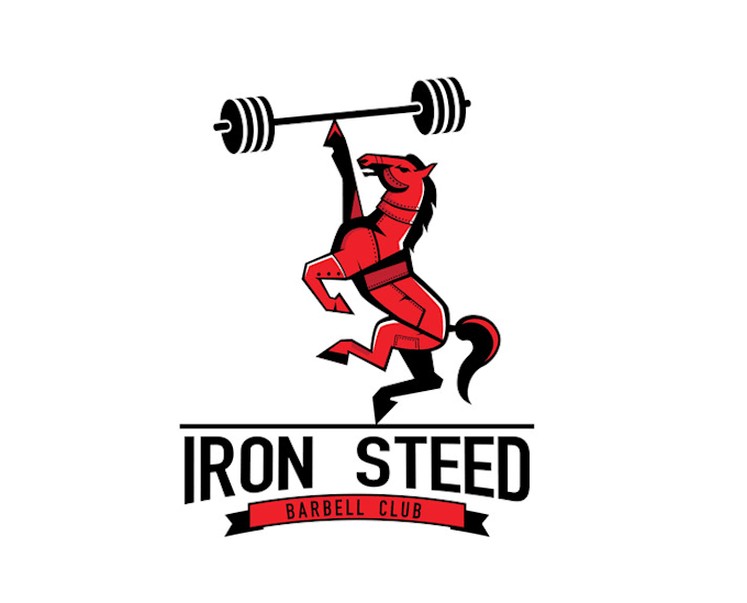 design awesome crossfit steed weightlifting logo