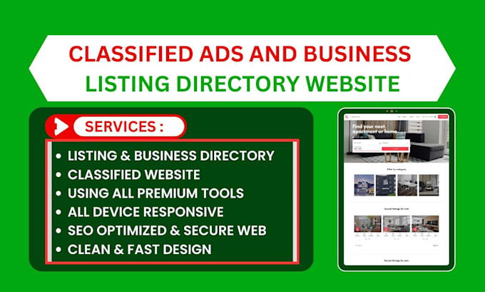 build classified ads and listing directory website with wordpress