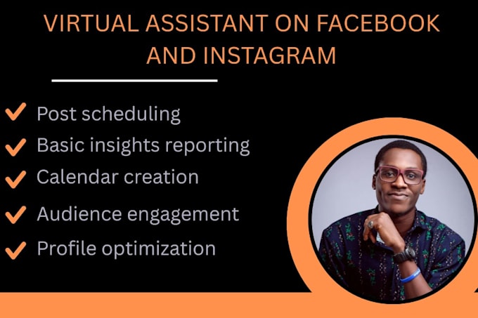 be your social media virtual assistant on facebook and instagram