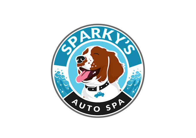 design pictorial animals auto spa logo