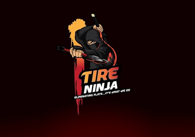 design professional tire ninja sealant logo