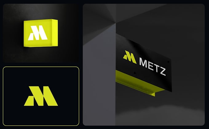 design a custom geometric logo for your tech or IT company