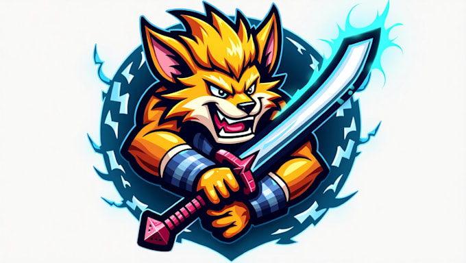 design creative sword logo for you in just two days